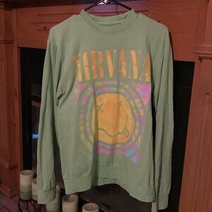Mint green Nirvana sweatshirt